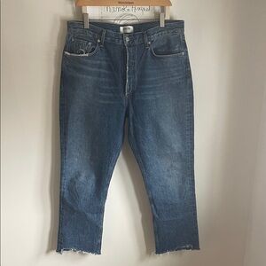 Agolde Riley Straight Crop Ankle Length